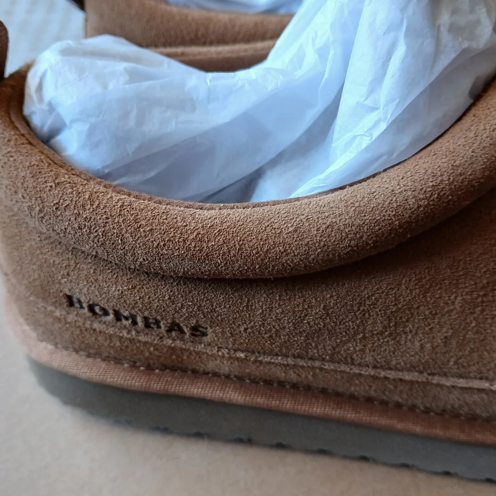 NIB Bombas Women’s Saturday Suede Slip-On Slipper Shoes - CAMEL - 7 - Picture 6 of 9
